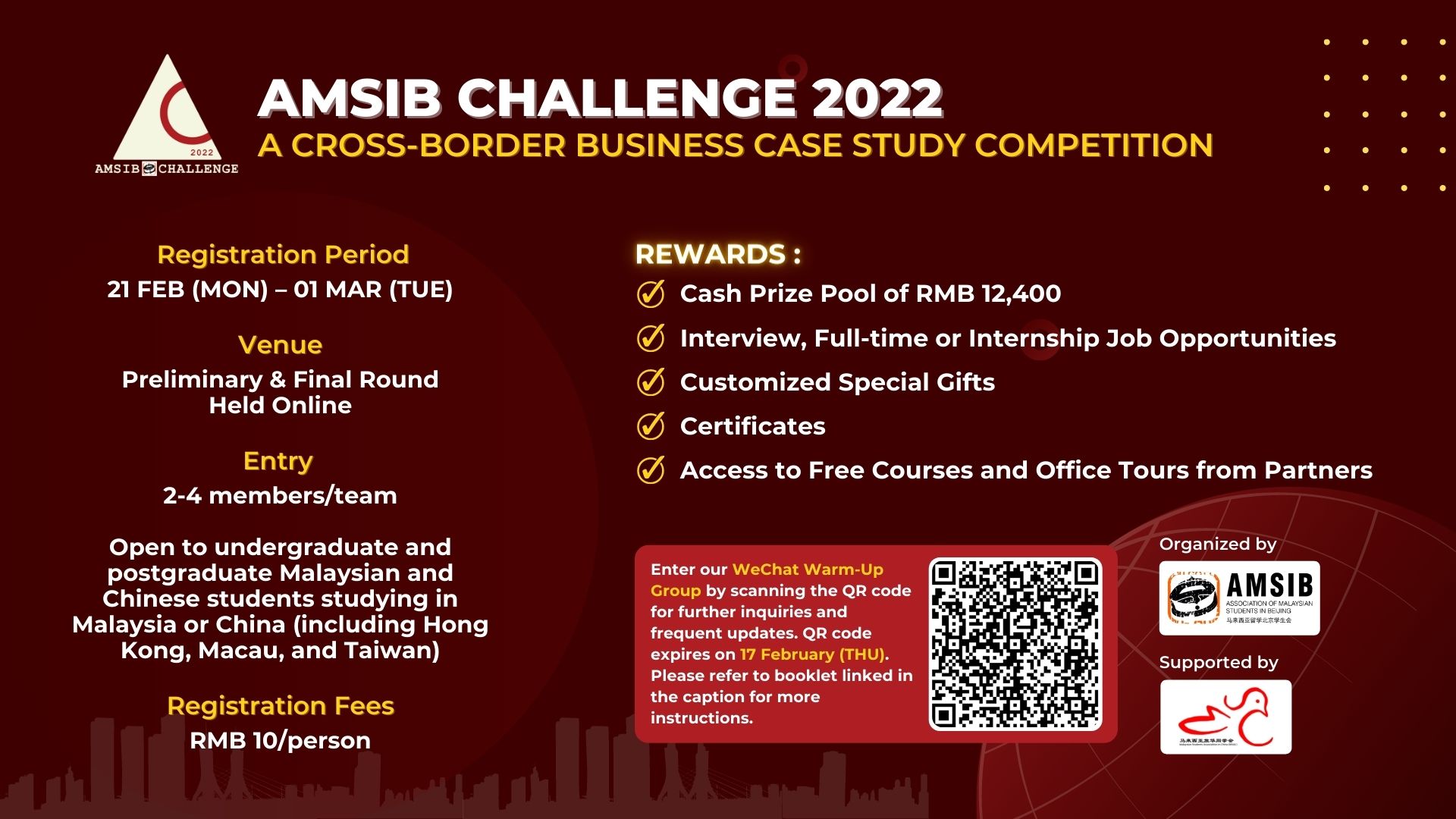 Amsib challenge 2022 offering internship opportunities