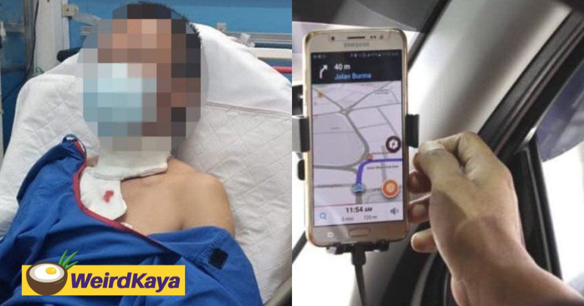 16yo girl slashes e-hailing driver's throat over rm400 fare from johor to kl | weirdkaya