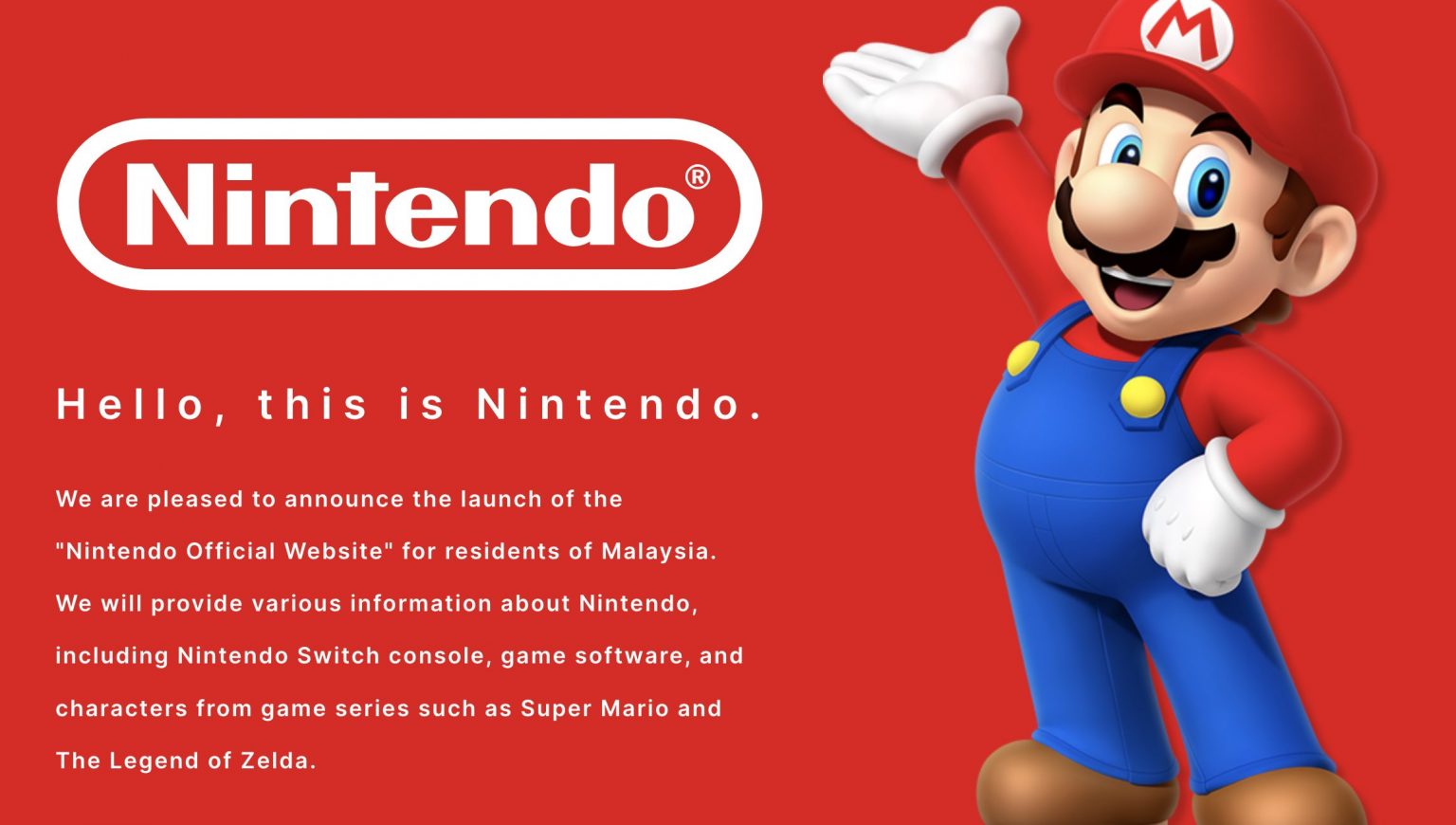 Nintendo officially launches its website in malaysia, but no eshop for now | weirdkaya