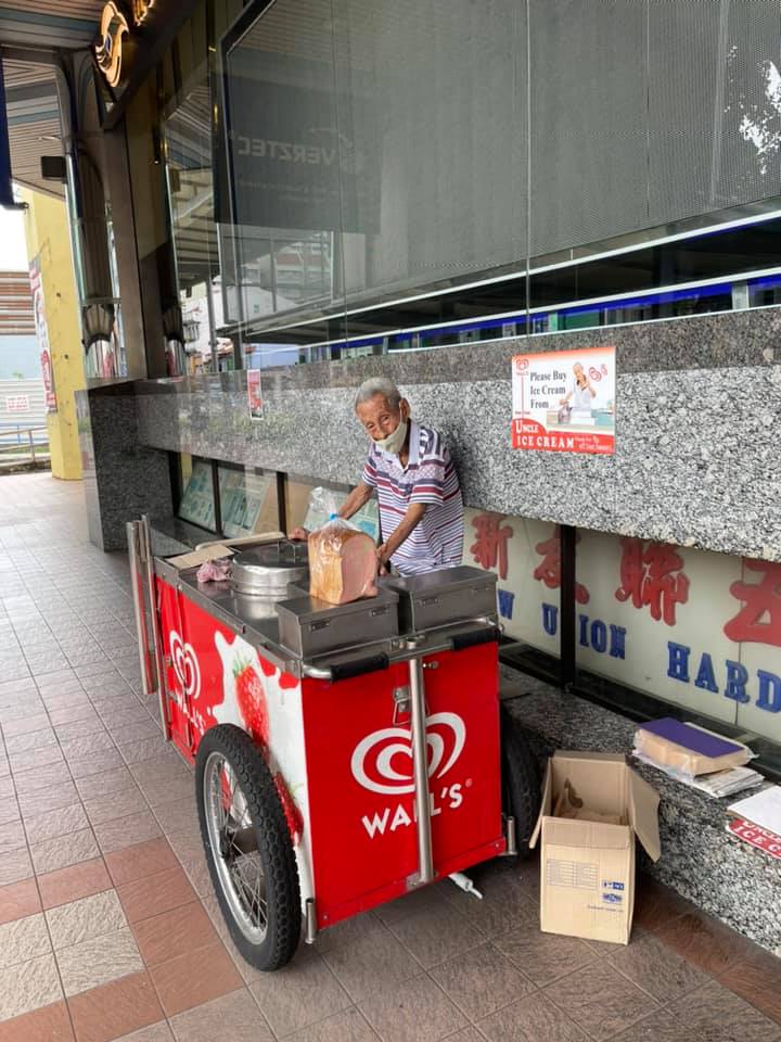 89yo uncle has been selling ice cream by the roadside of sim lim tower 01