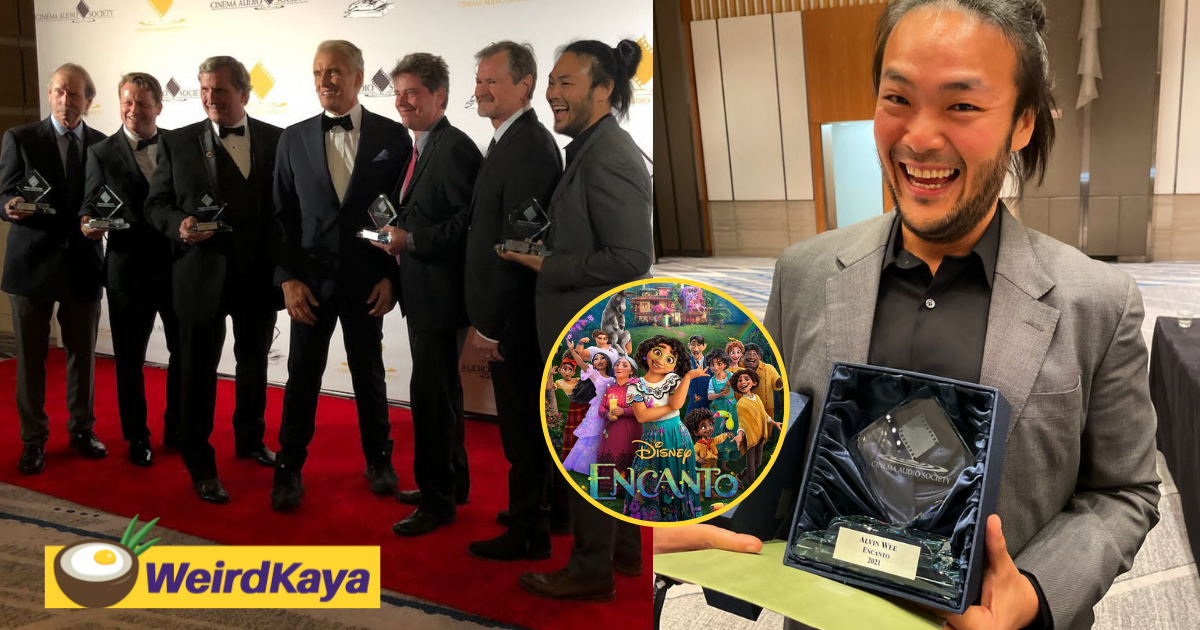 Alvin wee becomes first m'sian to bag cinema audio society award for his role in encanto | weirdkaya