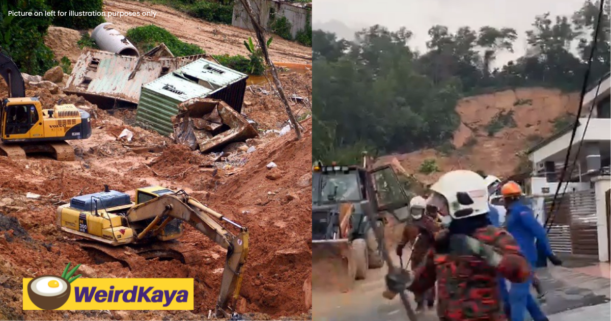Ampang landslide leaves 4 dead and 15 homes destroyed | weirdkaya