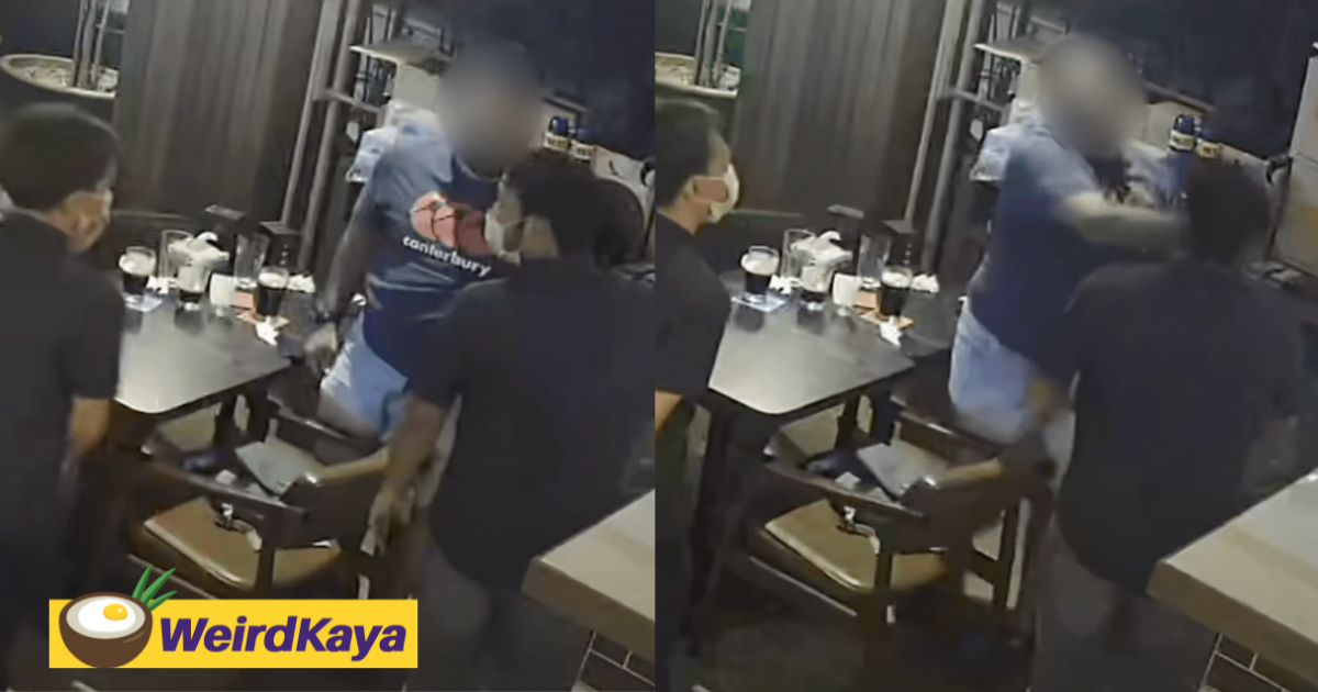 Customer slaps waiter for refusing to play tamil songs at a restaurant in subang jaya | weirdkaya