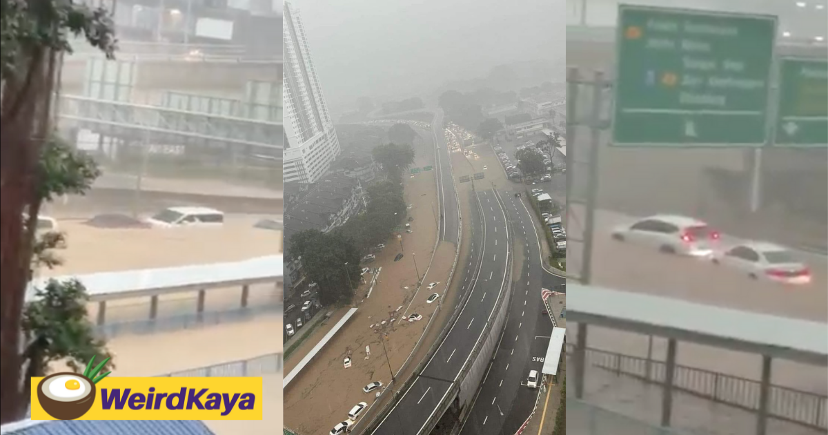 Flash floods hit several kl areas, main roads at old klang road disrupted | weirdkaya