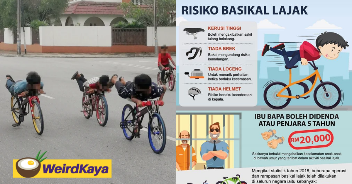 Netizens mock 2020 'basikal lajak' poster following sam ke ting's sentencing | weirdkaya