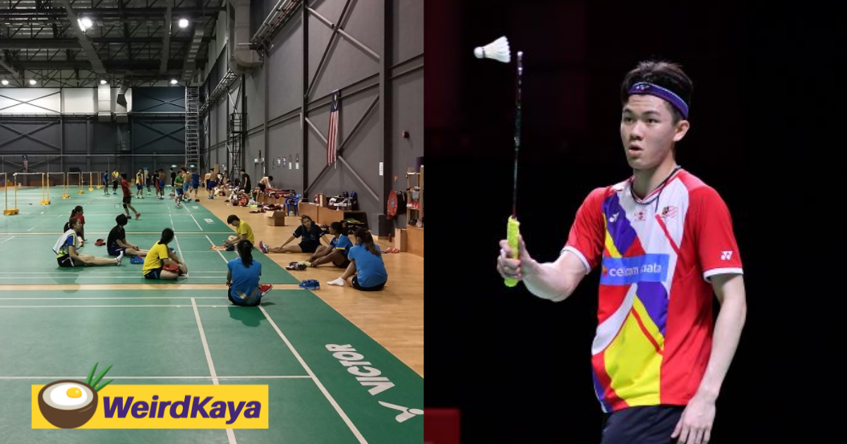 Lee zii jia returns to bam academy to train for the badminton asia team championships | weirdkaya