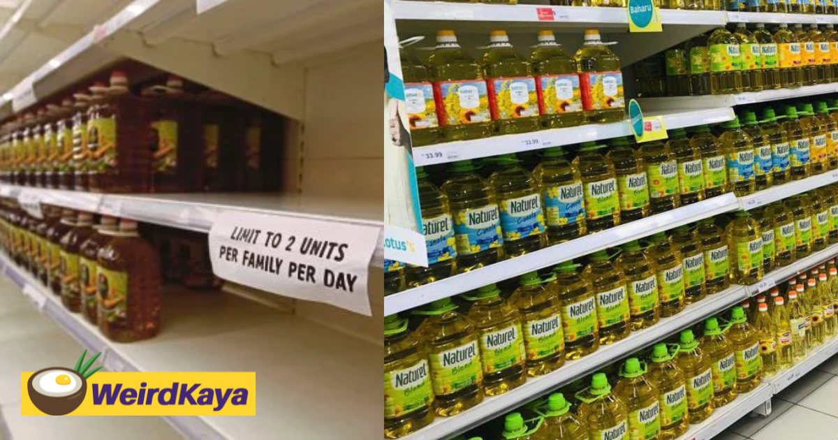 Lotus's urges m'sians not to panic buy cooking oil, reassures of having sufficient supply | weirdkaya
