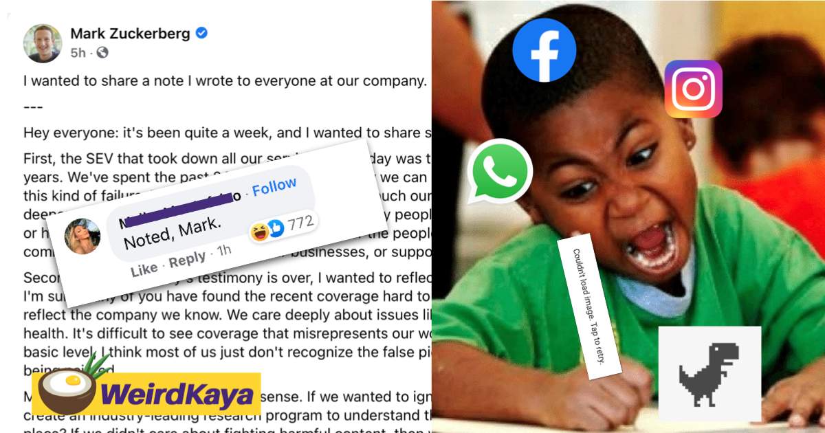 Out for hours: facebook down, whistleblower and zuckerberg's essay | weirdkaya