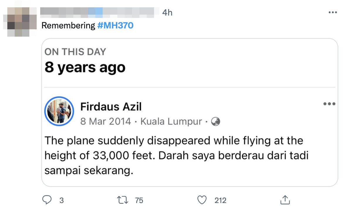 Lest we forget: in remembrance of #mh370 8 years on | weirdkaya