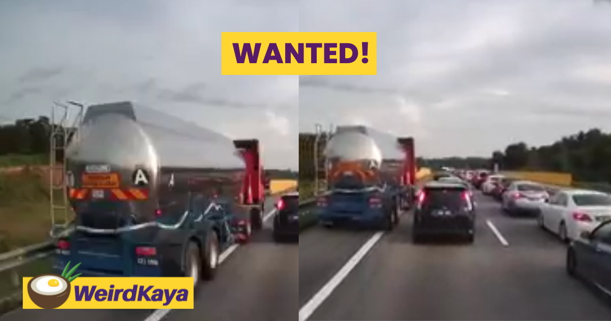Tanker truck driver who used emergency lane now wanted by police | weirdkaya