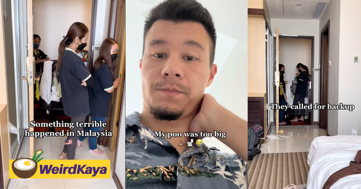 Tourist clogs up kl hotel toilet with large piece of poop | weirdkaya