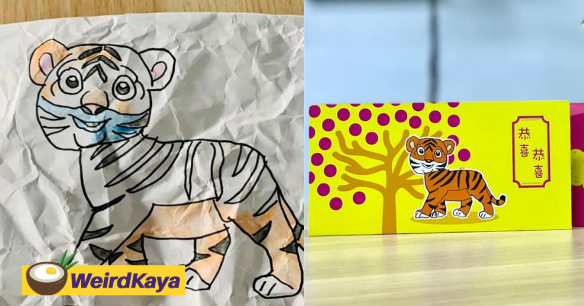 Yb hannah yeoh features 12yo autistic boy's drawing as her angpao and cny banner design | weirdkaya