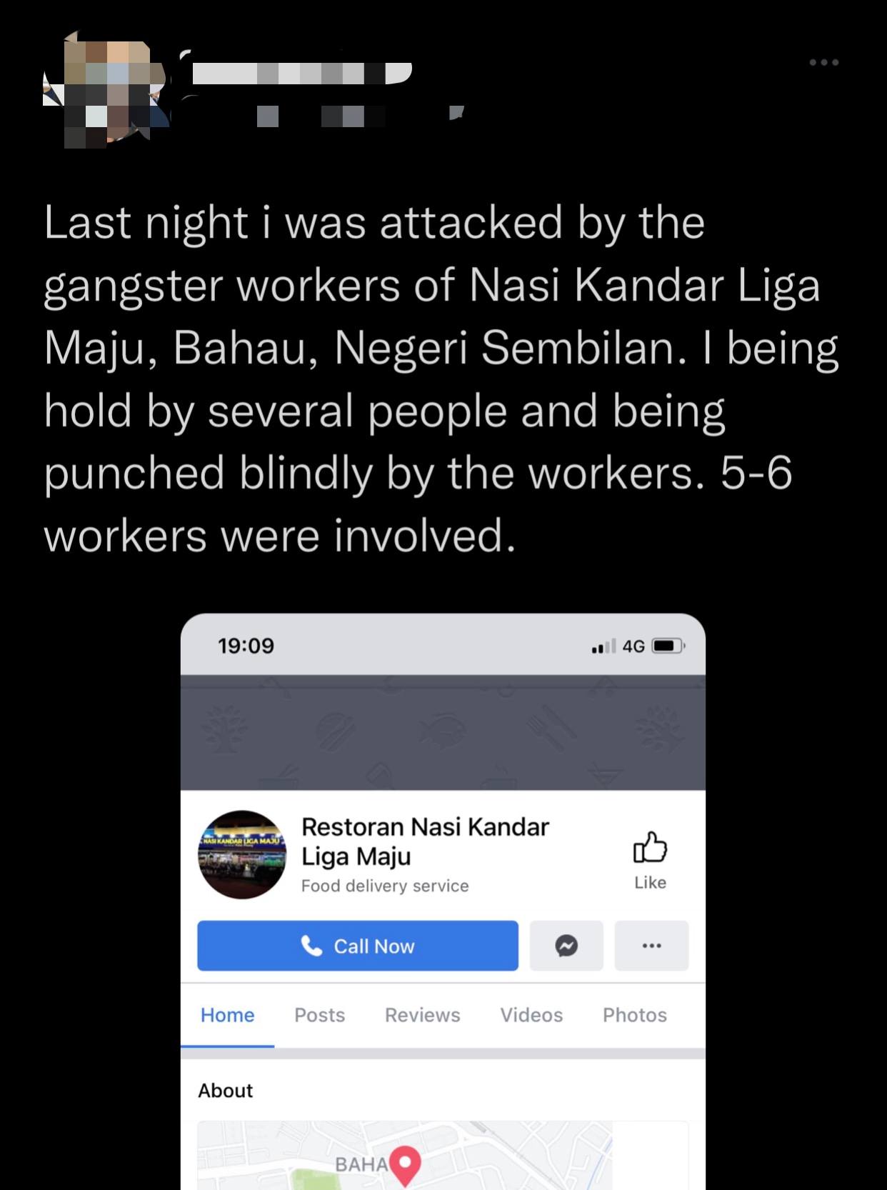Man gets beat up by mamak workers after voicing displeasure over pricing and poor service | weirdkaya