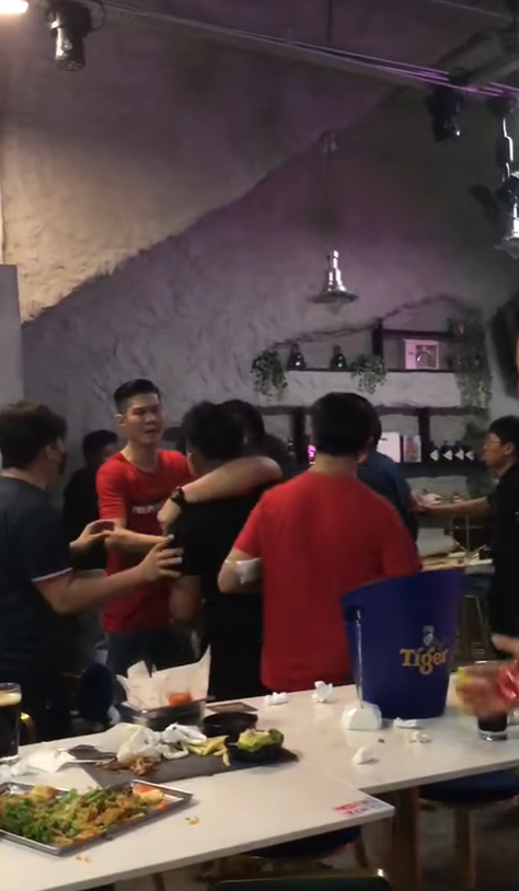 [video] group of youths caught brawling viciously at a bar with glass bottles and chairs | weirdkaya