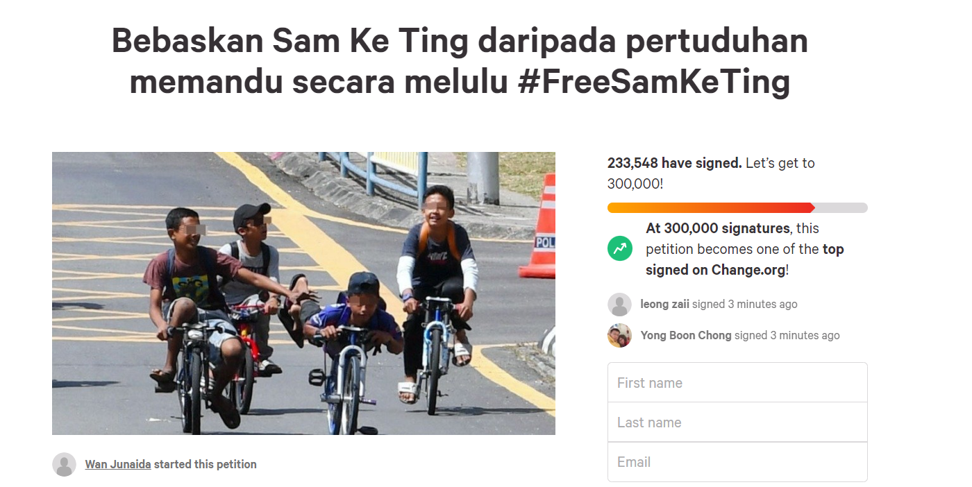 #freesamketing online petition gathers more than 230,000 signatures within 24 hours | weirdkaya