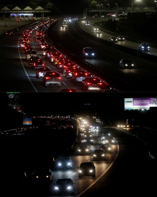 With raya over, travelers returning home find themselves stuck in jams lasting until 12am | weirdkaya