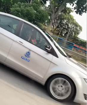 [video] policeman caught using phone while driving, now under investigation | weirdkaya