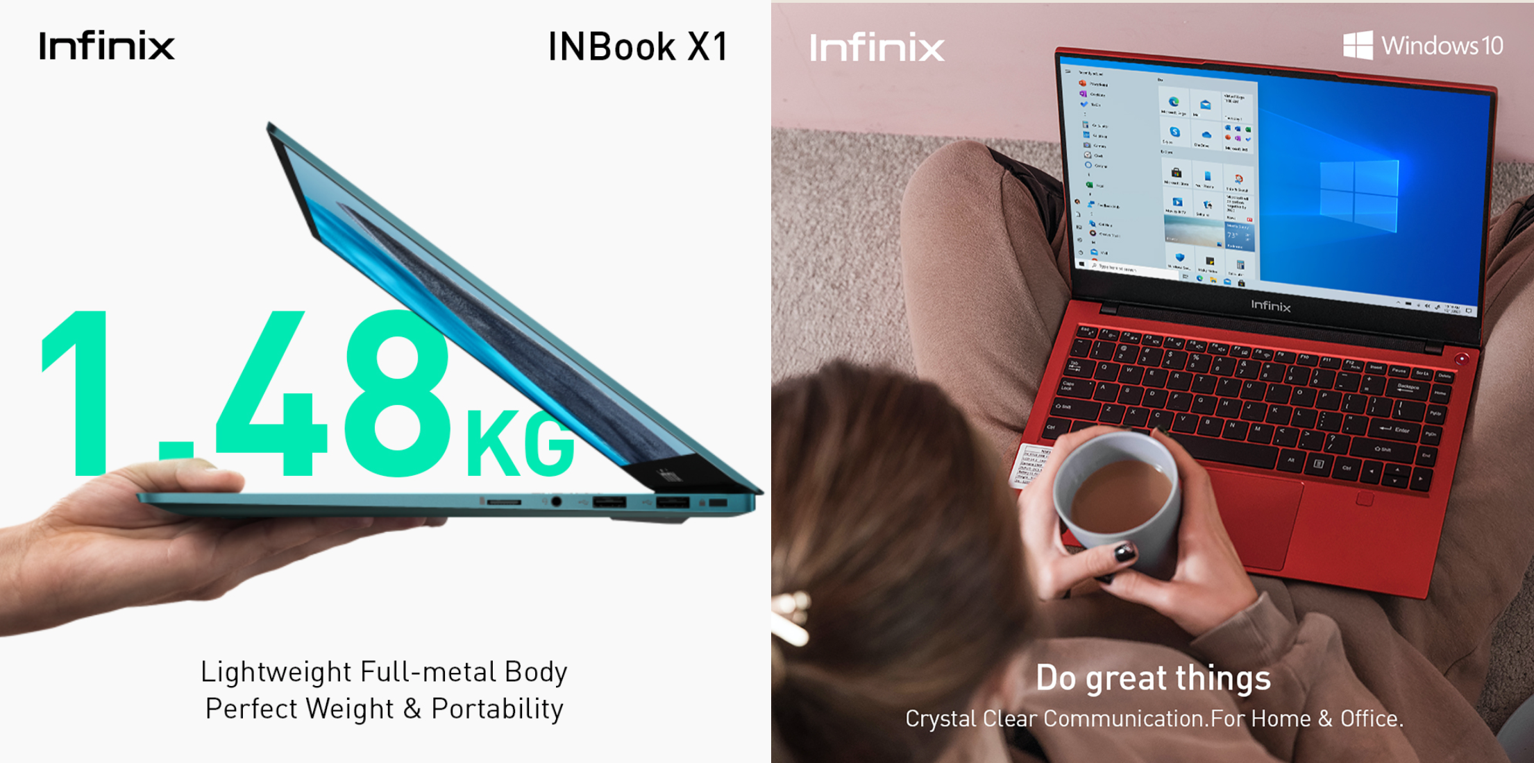 Infinix inbook x1 is a 14 inch lightweight laptop with only 1. 48kg total.