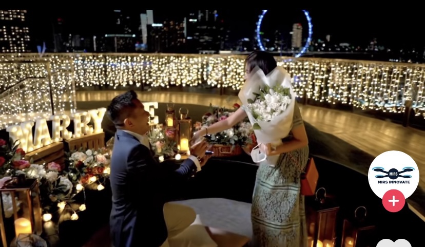 S'pore man proposes to girlfriend using 150 drones at gardens at the bay
