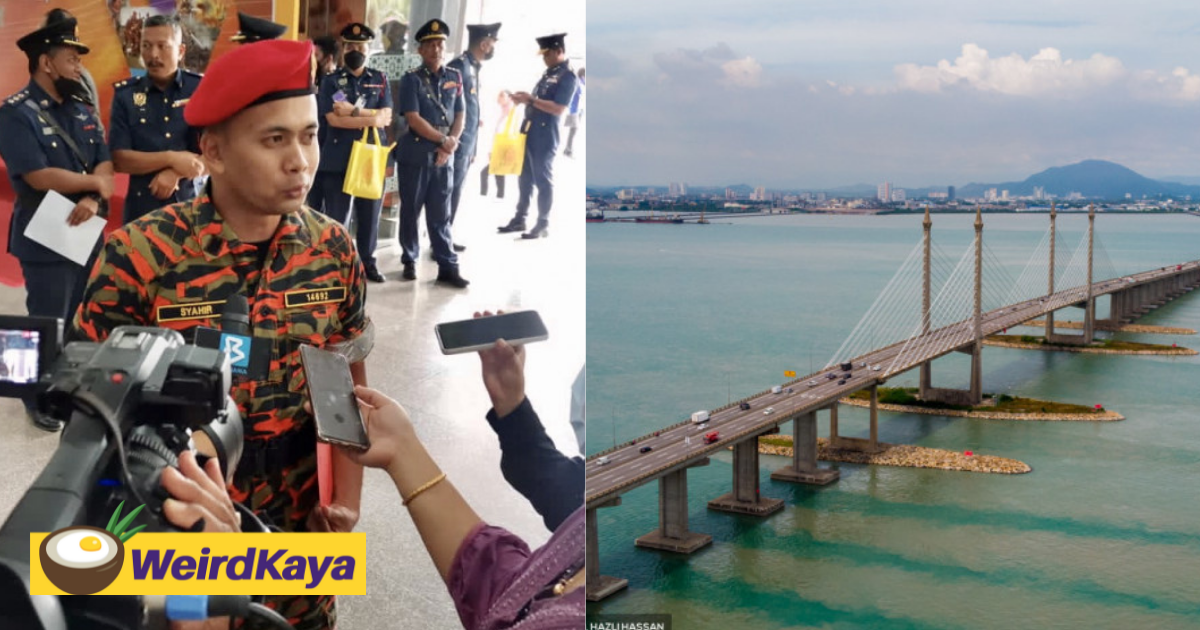 Firefighter given award for saving woman from jumping off penang bridge | weirdkaya
