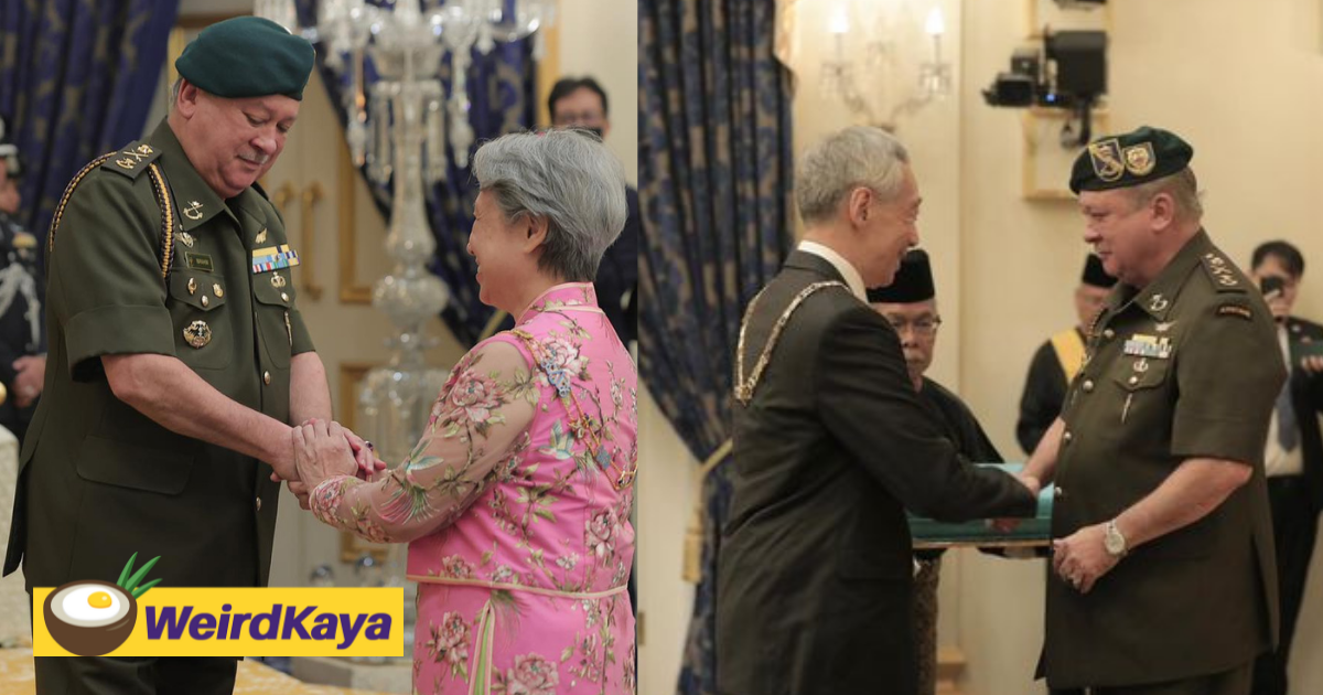Johor sultan acknowledges strong johor-sg ties by presenting s'pore pm lee hsien loong with highest state award | weirdkaya