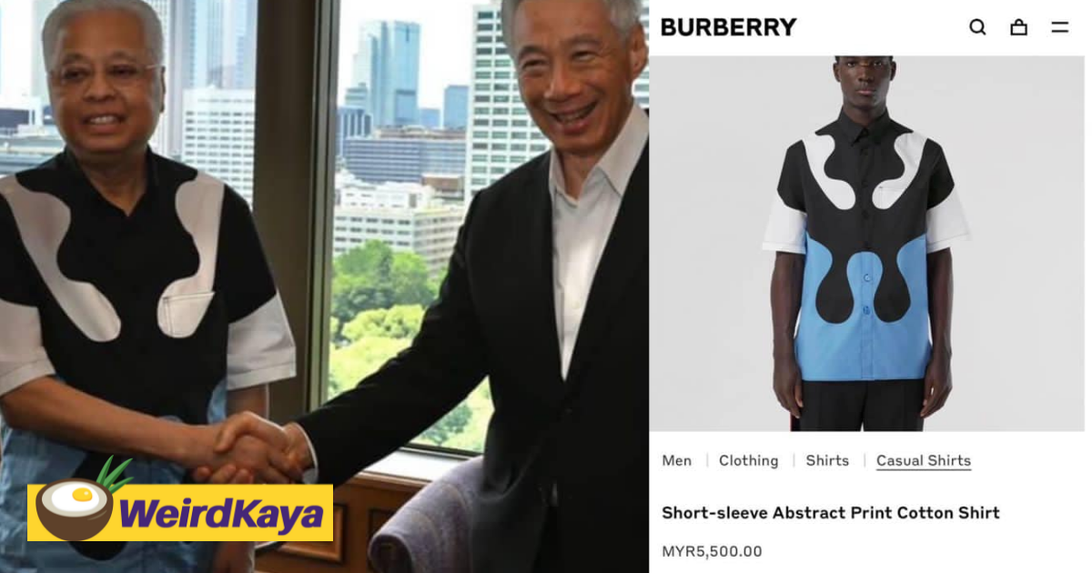 Netizens mock ismail sabri's rm5. 5k burberry shirt, saying that it looks 