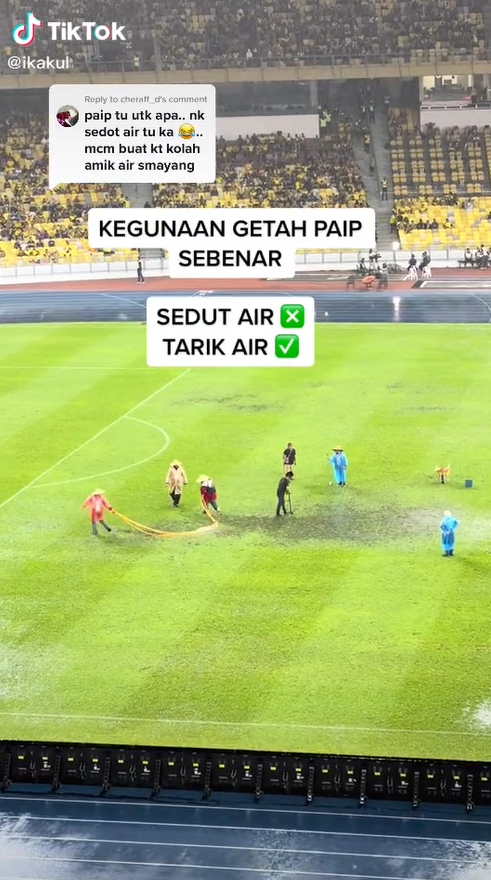 Bukit jalil stadium at risk of getting banned by afc over severe waterlogging | weirdkaya